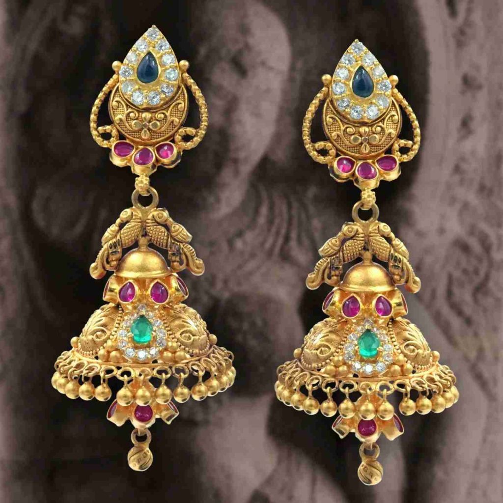 South Indian Antique Jhumka