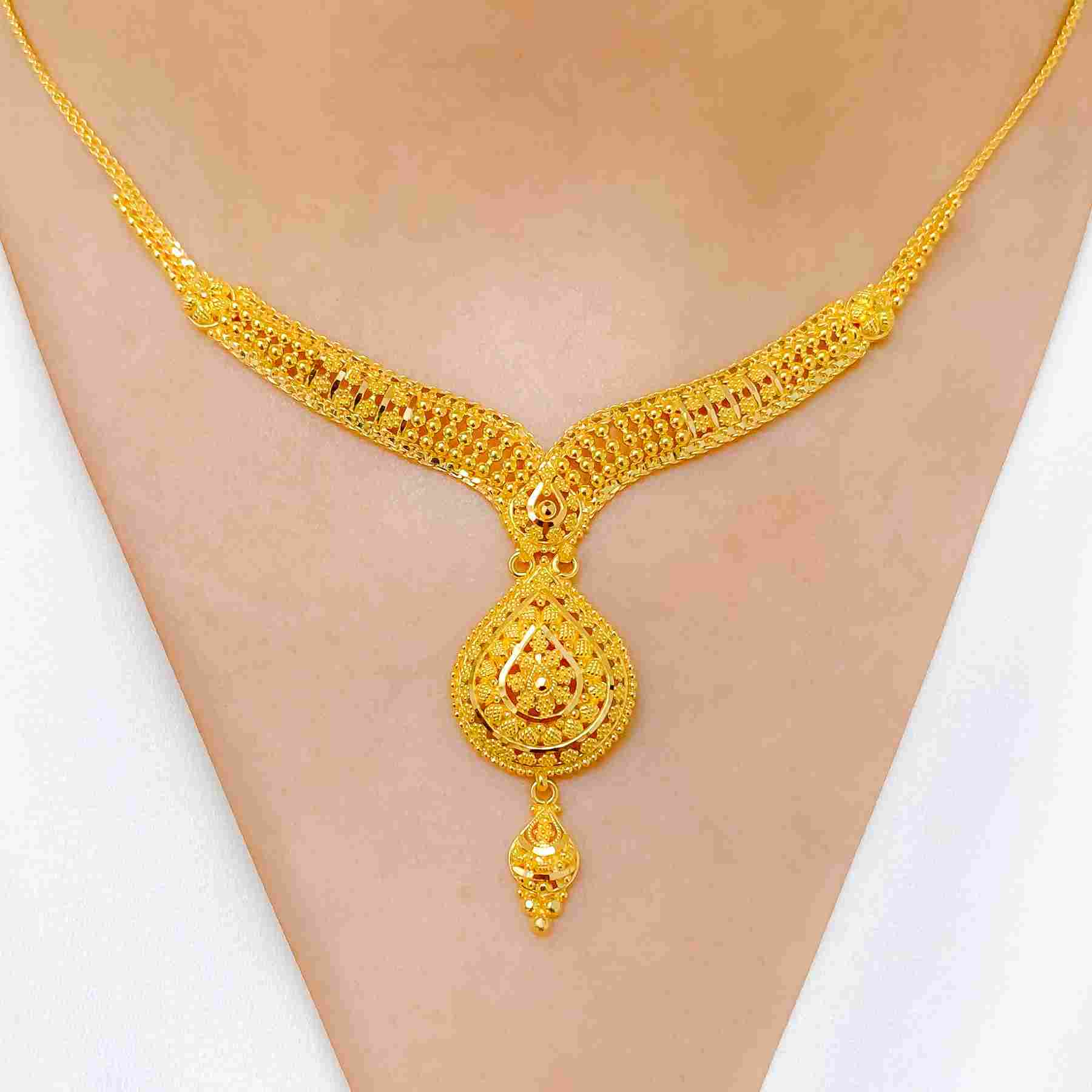 Wedding Gold Necklace Design : अरेबिक नेकलेस