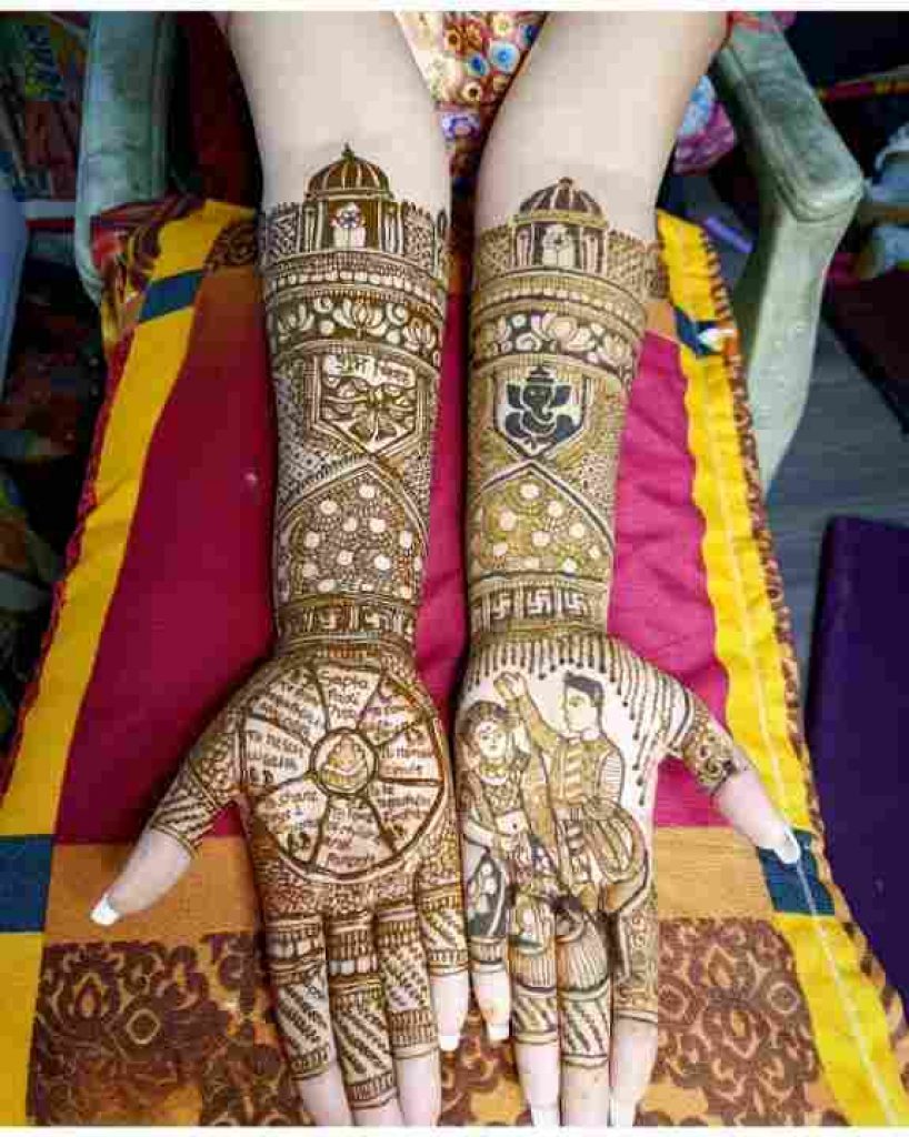 modern full hand mehndi design - bridal mehndi