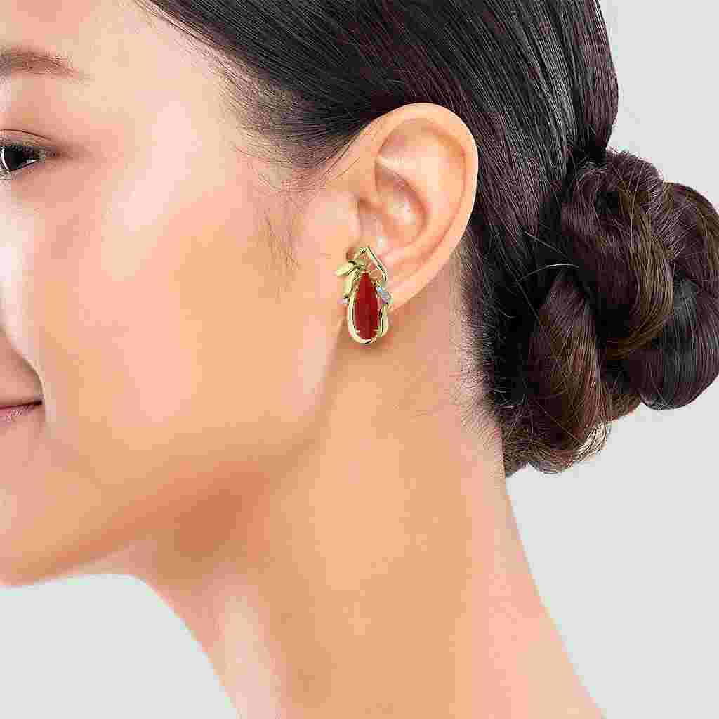 3 gram Gold earrings new design