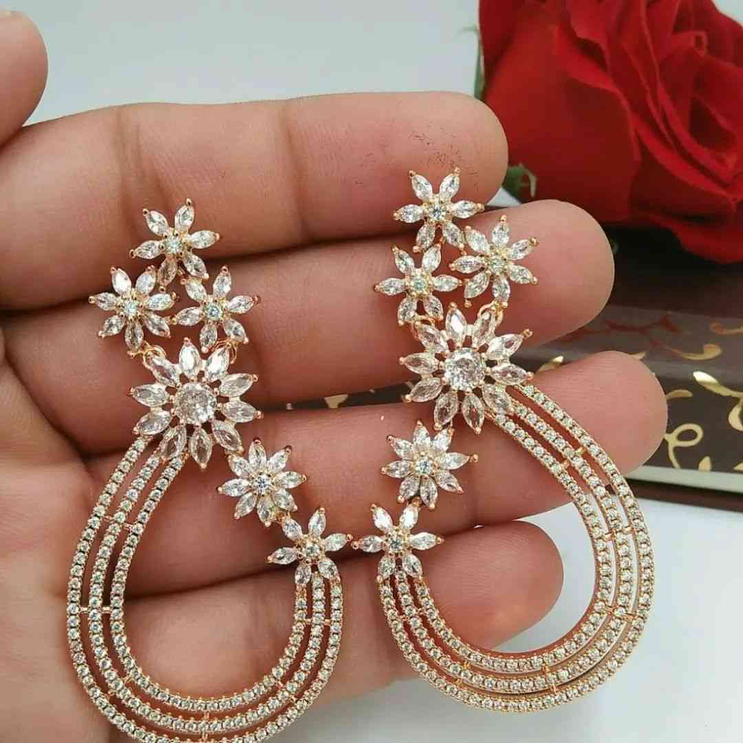 gold designer earrings