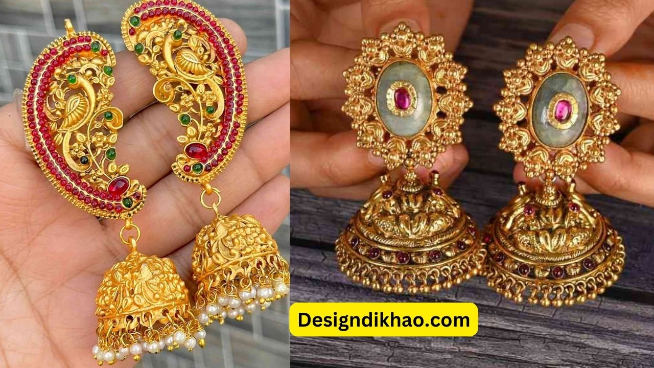 bridal gold jhumka design